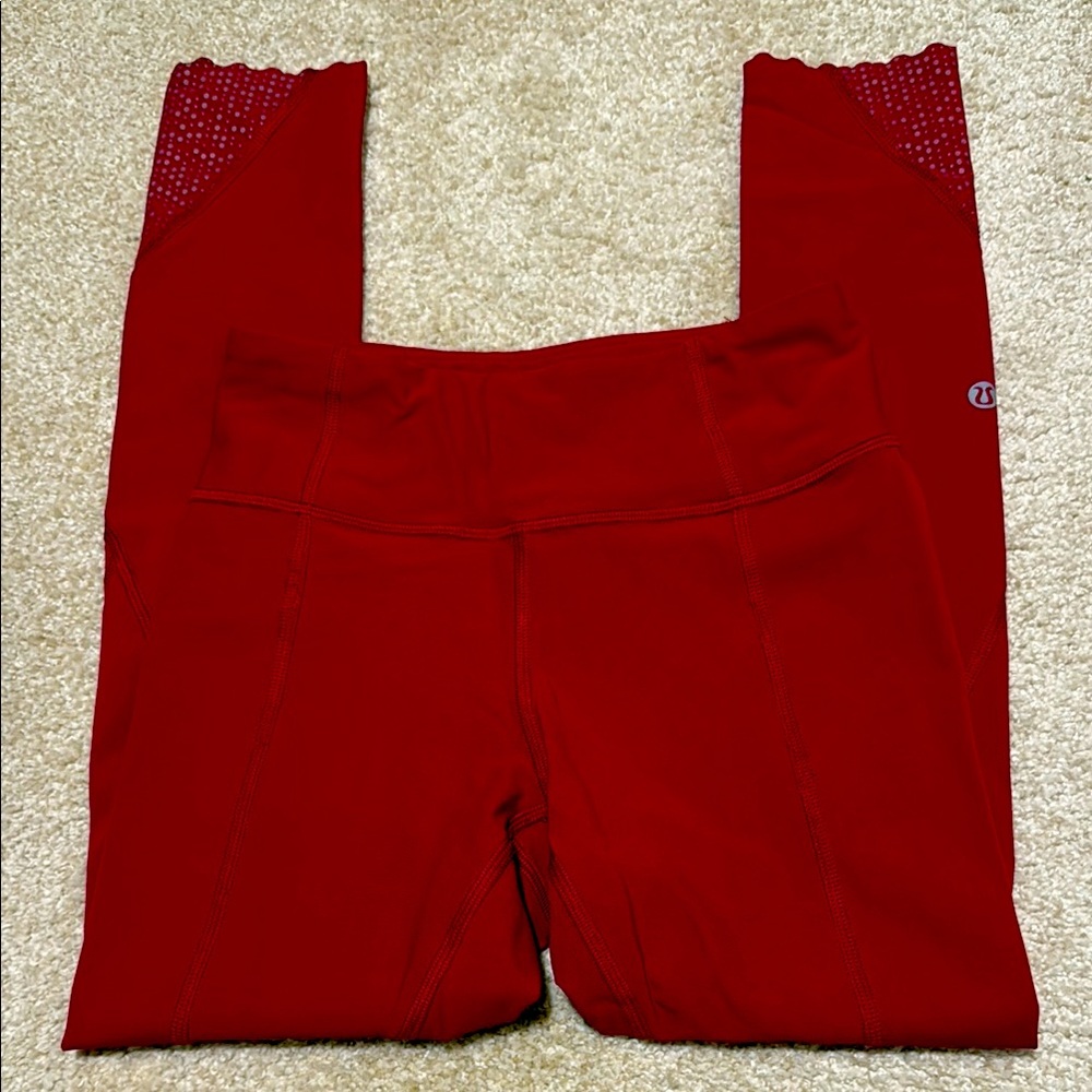 Lululemon Red Leggings